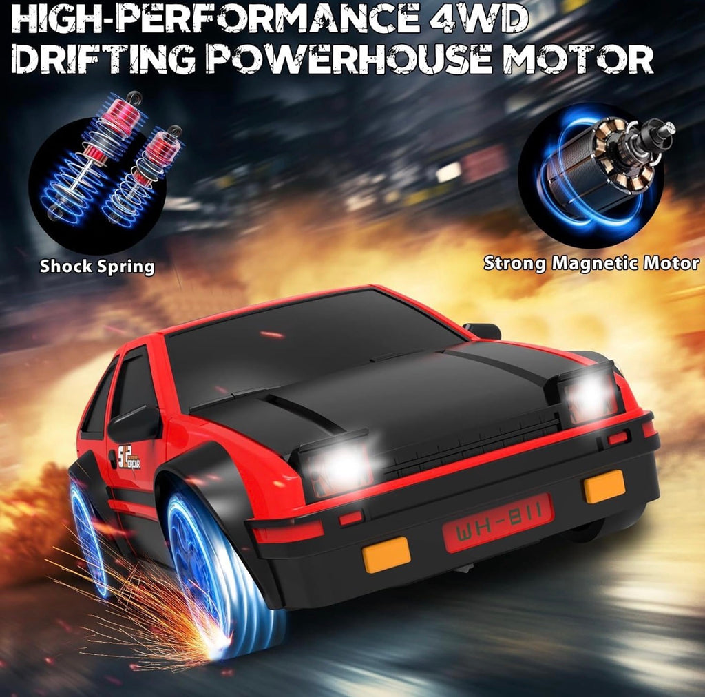 Toyota AE86 Drift car with smoke