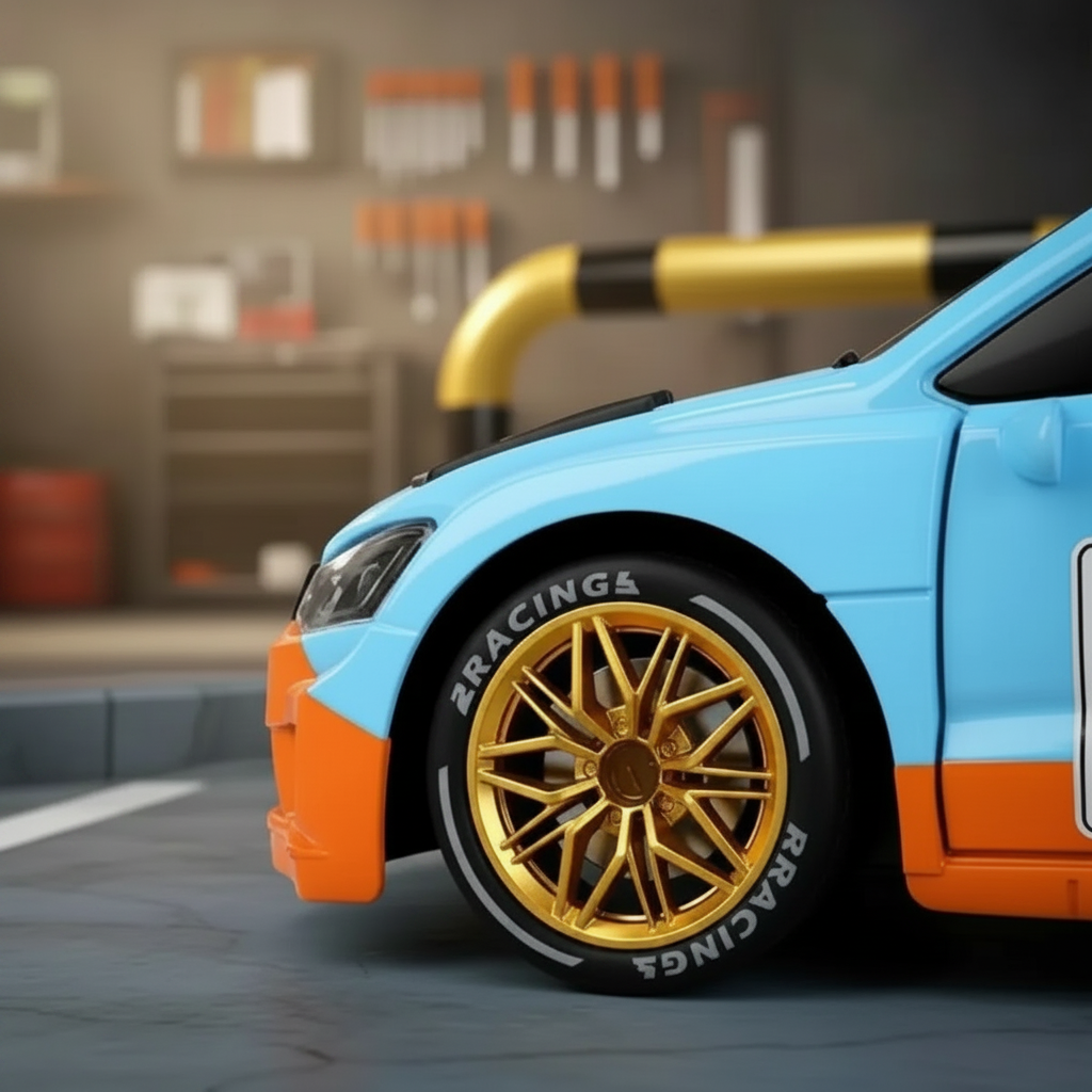 Volkswagen drift car with smoke